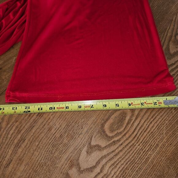 Lucy Diamonds Women's 3X Red Romper Jumpsuit Fair to Good Condition - Picture 6 of 10